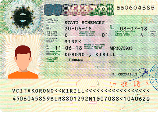 Шенгенская виза италия